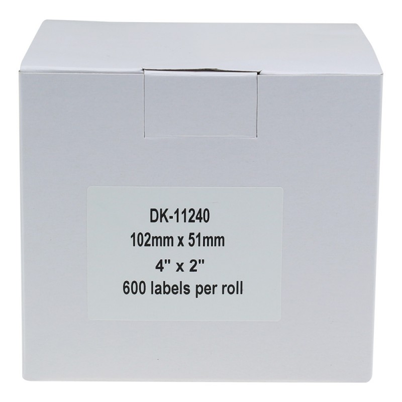 Compatible Brother White Address Labels DK-11240 102mm x 51mm (Pack Of 50)